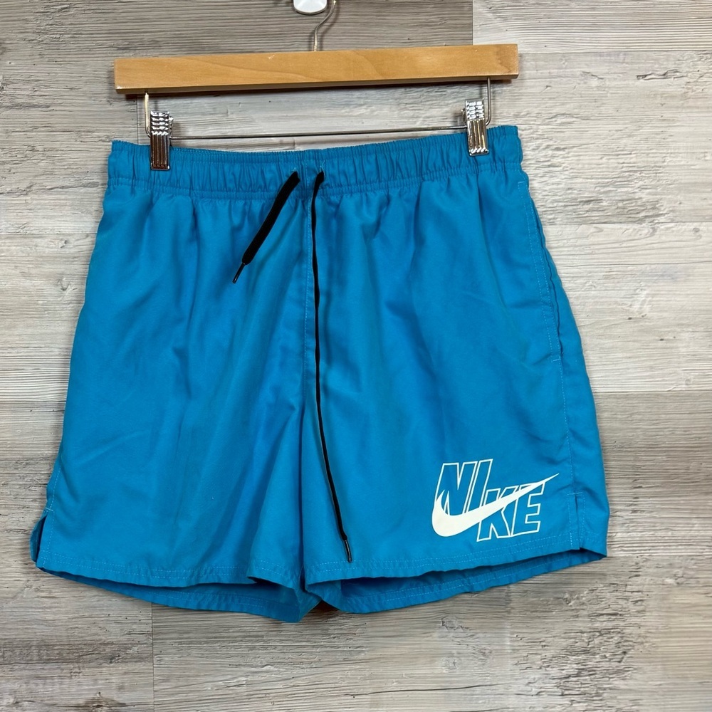 Nike Men’s Royal Blue Swim Trunks Mesh Lined Shorts - Size Large